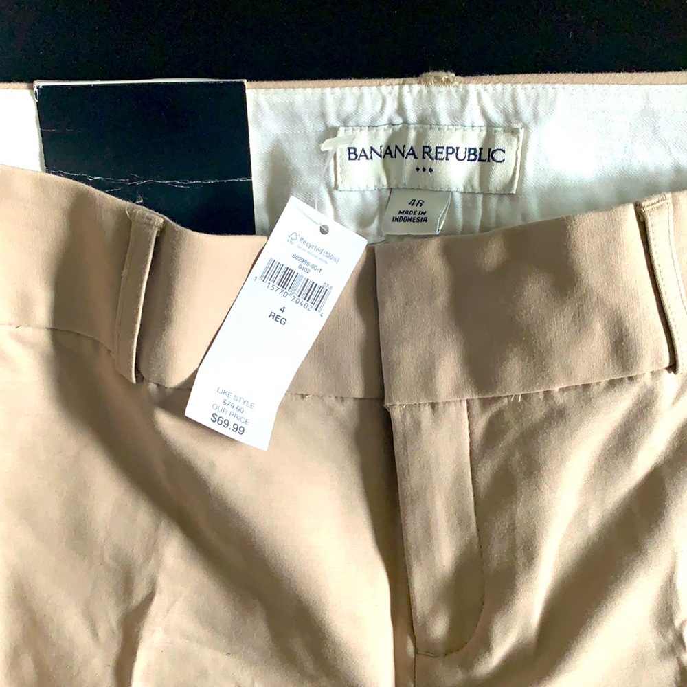 Banana Republic Martin Fit 4R Beige Pants